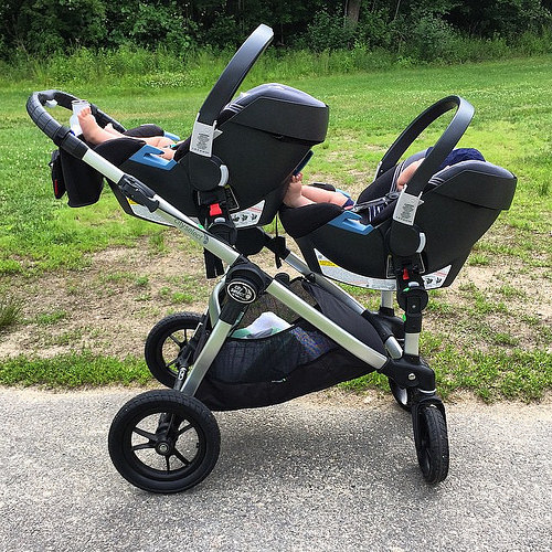 snap and go stroller double